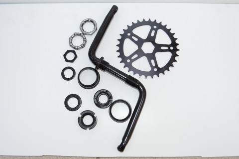 Шатун комплект для детского велосипеда кривошип 16 (Heam 16), код 40436