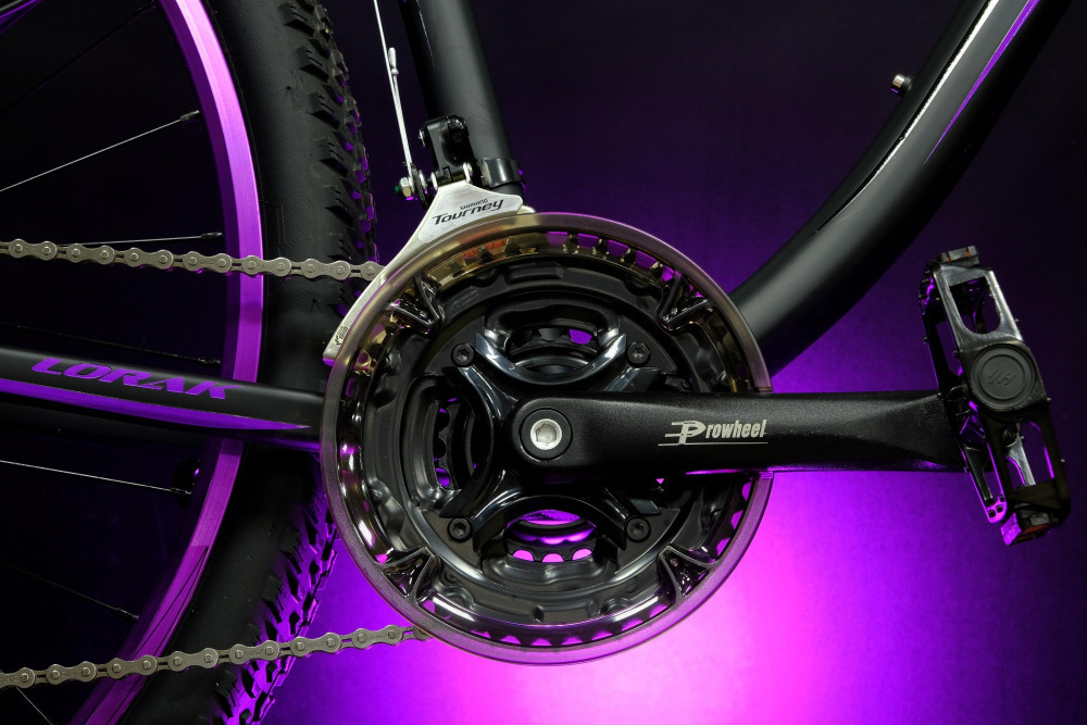 Lorak Glory 2000 Матовый Чёрный/Фиолетовый рама 17 (на рост 155-173)