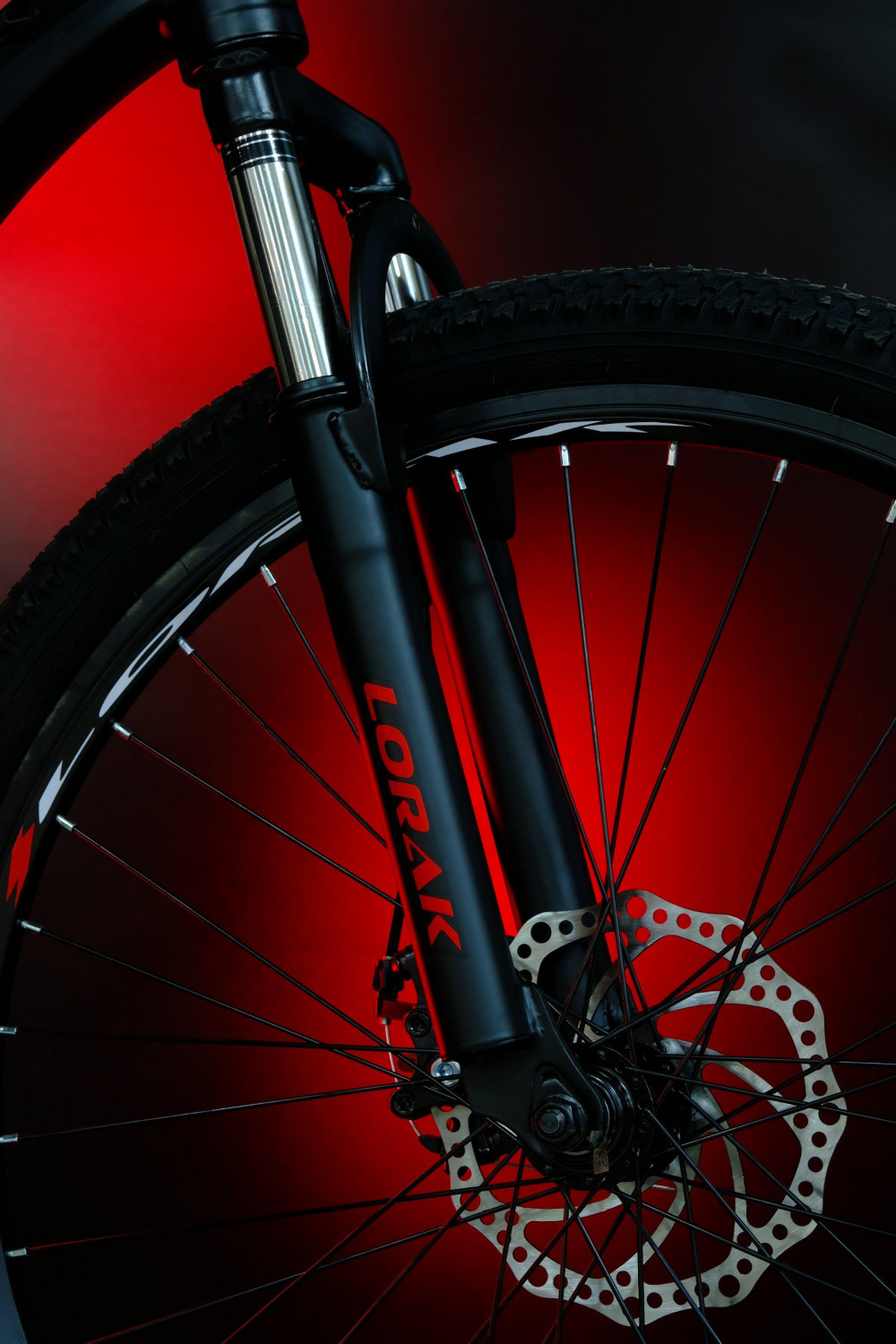 LORAK Fast 24 Матовый Чёрный/Красный