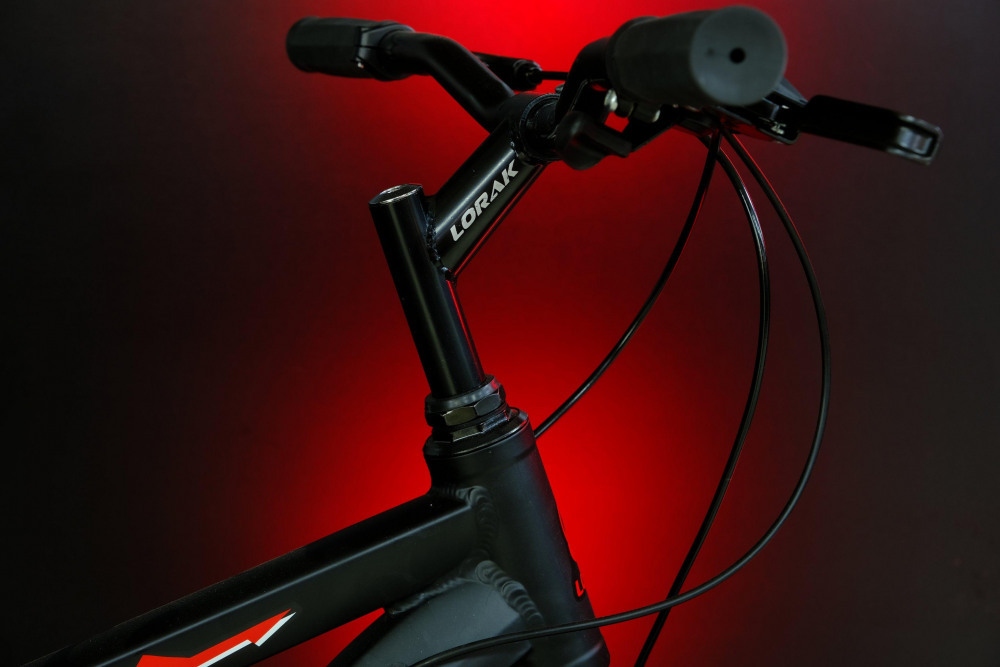 LORAK Fast 26 Матовый Чёрный/Красный